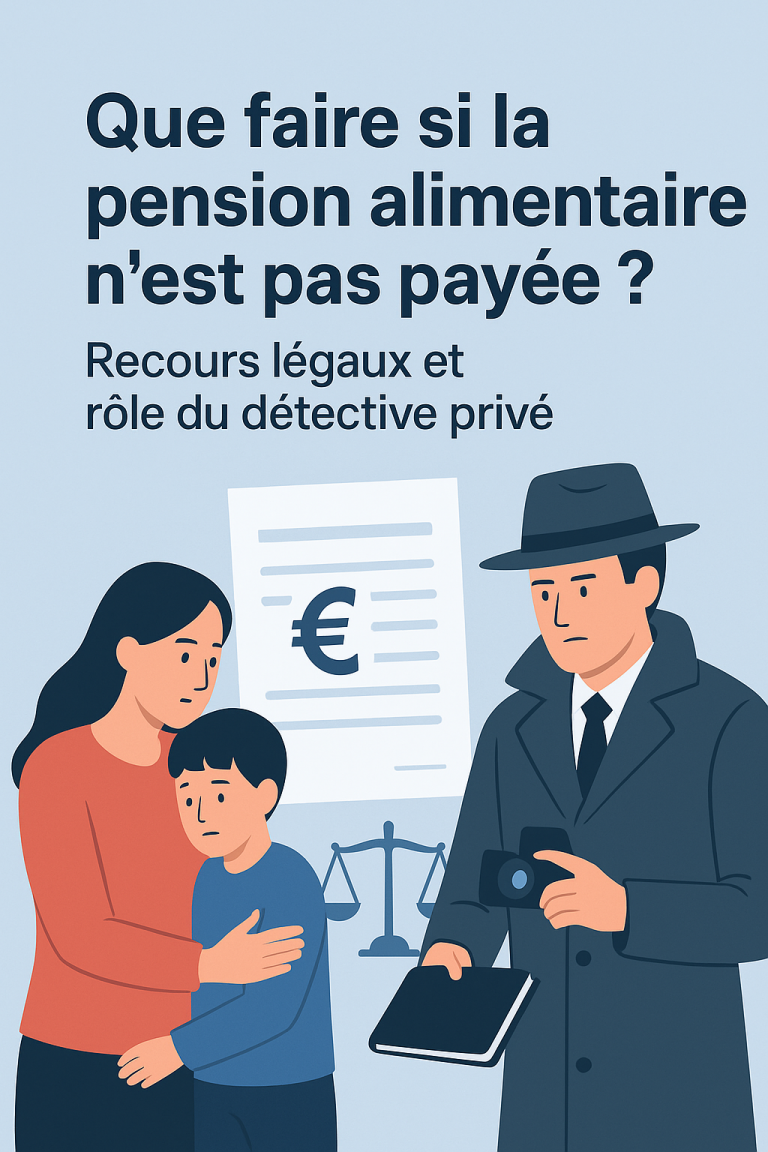 Détective privé et pension alimentaire à Paris : prouver les revenus cachés et défendre vos droits | Visiopole Investigations